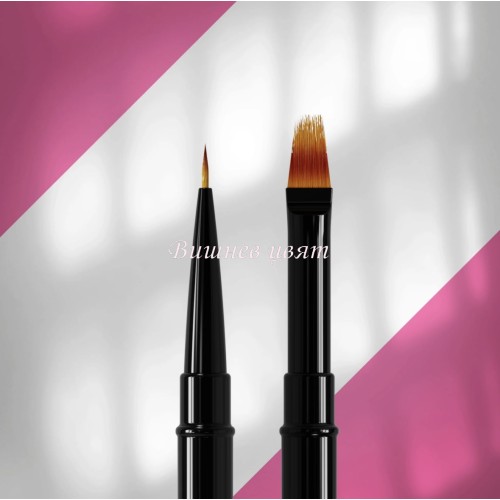 STALEKS PRO EXPERT 01/07 Двустранна четка за рисуване 7 мм / за градиент 11 мм
